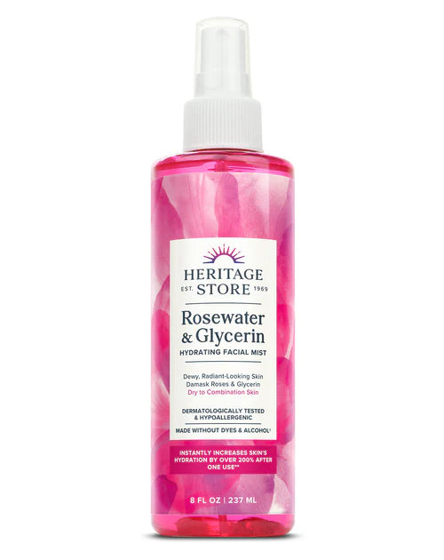 Heritage Store Rosewater & Glycerin Hydrating Facial Mist