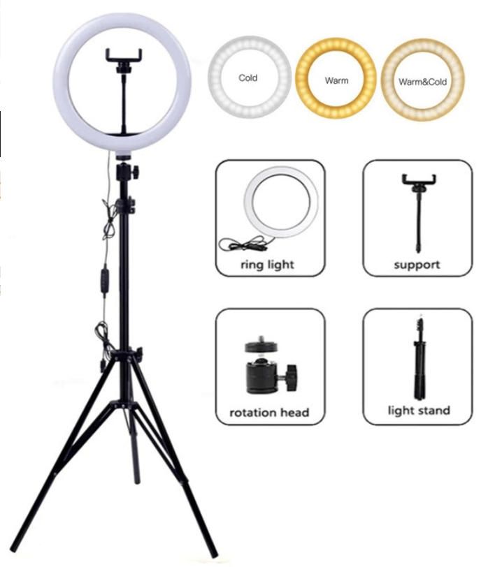 LED Ring Light 10" with Tripod Stand - Seraphim Beauty