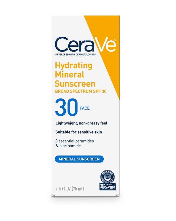 Cerave Hydrating Mineral Sunscreen SPF 30 - Seraphim Beauty