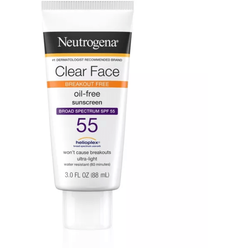 Neutrogena Clear Face Oil Free Sunscreen SPF 55 - Seraphim Beauty