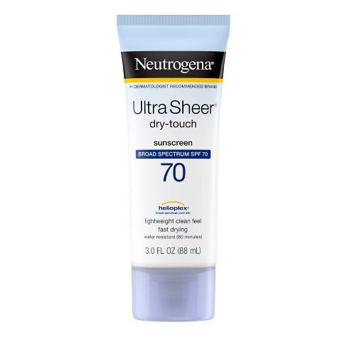 Neutrogena Ultra Sheer Sunscreen SPF 70 - Seraphim Beauty