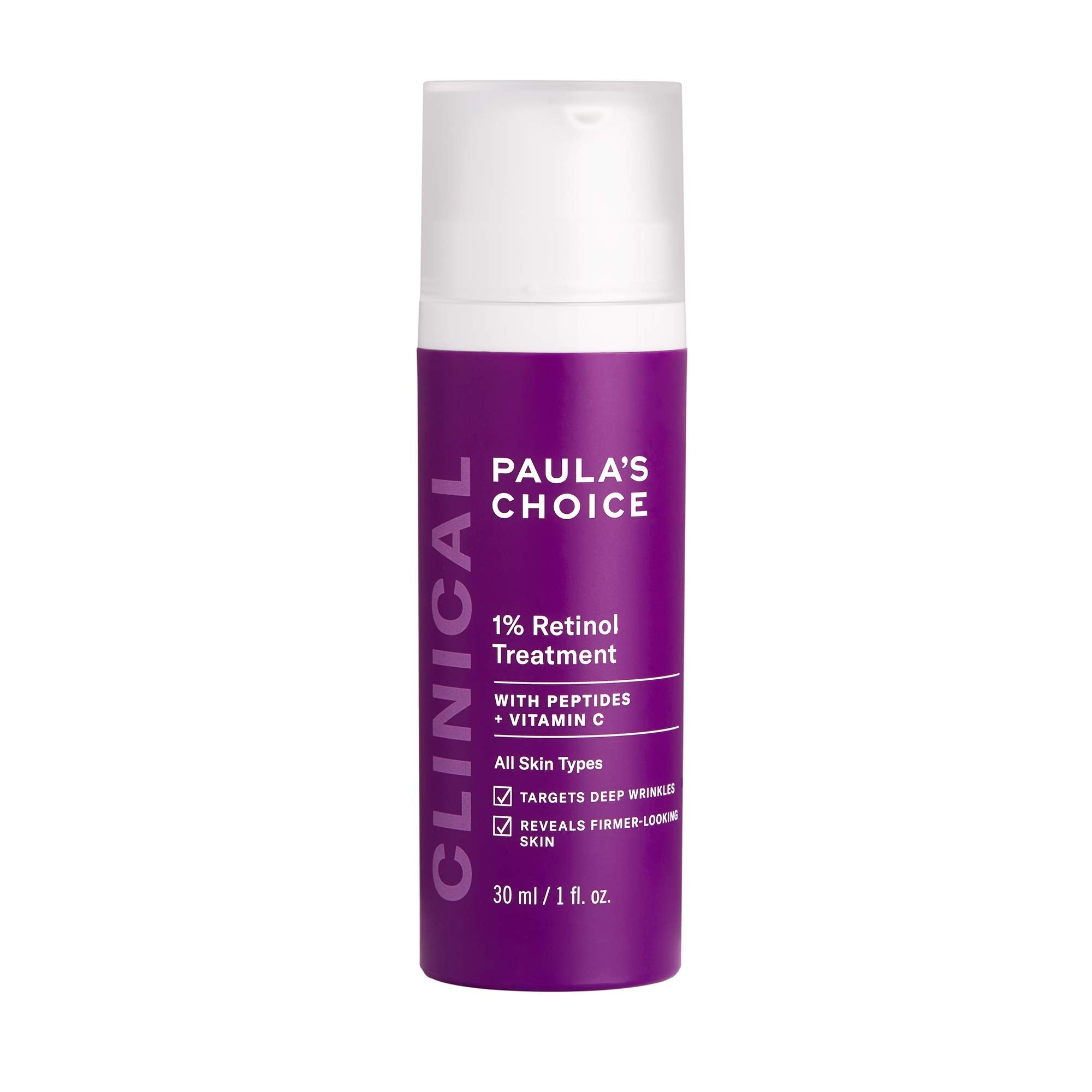 Paula's Choice Clinical 1% Retinol Treatment with Peptides and Vitamins C - Seraphim Beauty